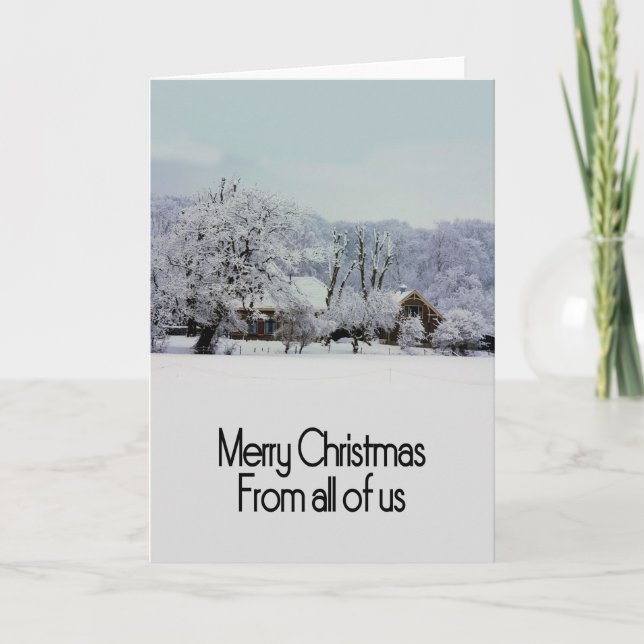 De nous tous... Carte de Noël (Devant)