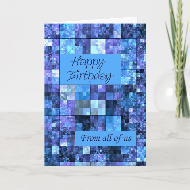 De nous tous, une carte d'anniversaire (Devant)