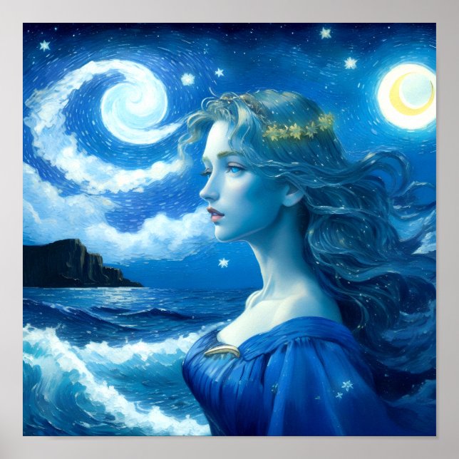 🌌 de nuit étoilée - affiche d'Imaginaire de la dé (Devant)