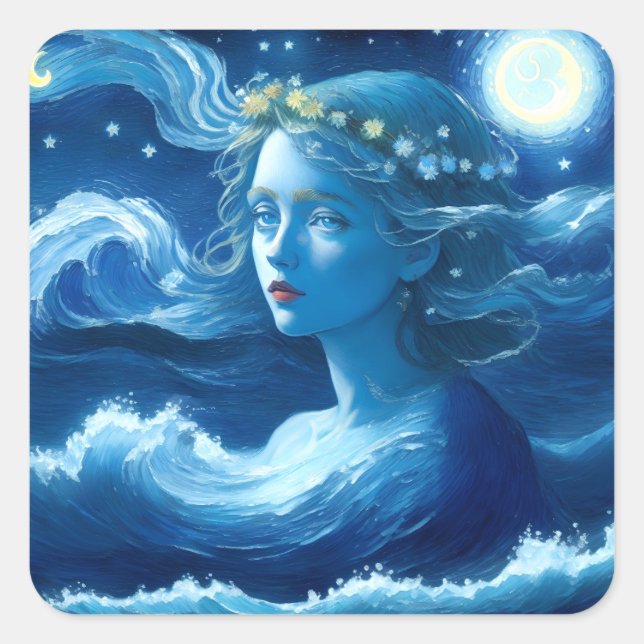 🌌 de nuit étoilée - Autocollant d'Imaginaire de d (Devant)