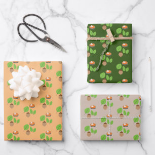De Papier Cadeau Feuillage d'automne Feuille Tarte au potiron d'aut