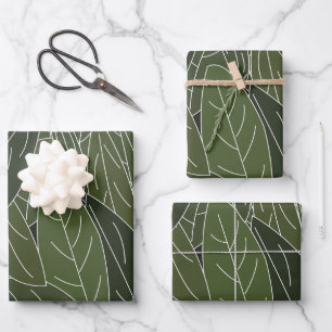 De Papier Cadeau Feuillage Feuille vert