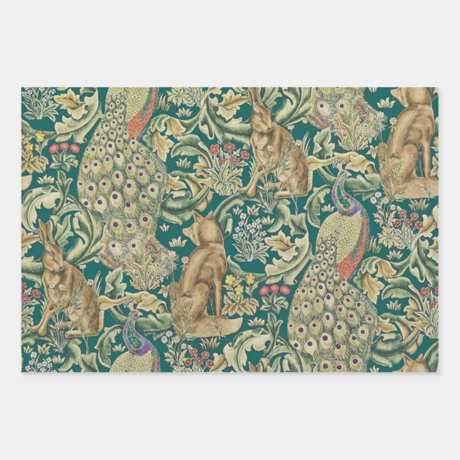 De Papier Cadeau Papiers d'emballage "Forest" Feuille plate par Mor (Devant)