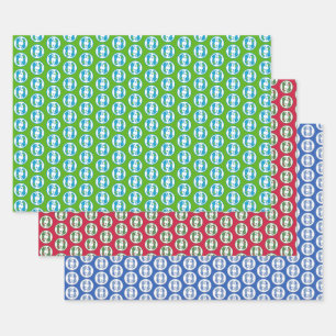 De Papier Cadeau Papiers d'emballage Guépards Feuille plate par 3