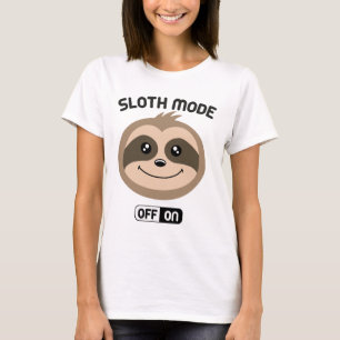 De paresse de paresse de mode T-shirt mignon