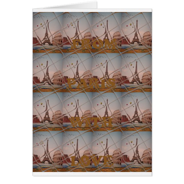 De Paris Avec amour bleu ciel couleurs (Devant)