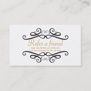 De Parrainage Carte client Black & White Classic RECOMMANDER UN 