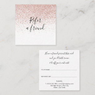De Parrainage Carte clientele moderne en écriture cursive avec p