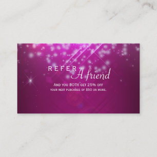 De Parrainage Carte Parraine Magenta Pink Sparkle Salon