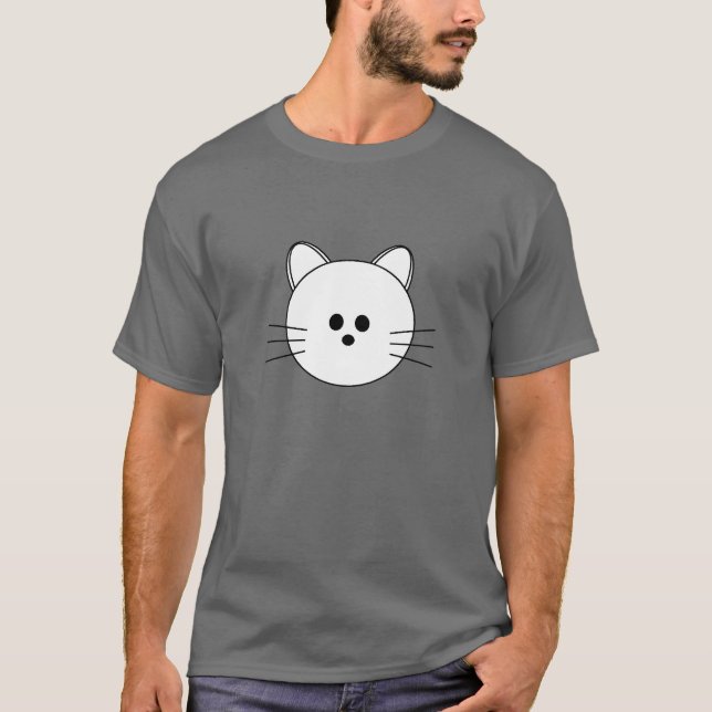 De pattes T-shirt foncé de base de "Kitty" ici (Devant)