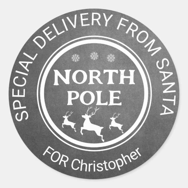 de père Noël stickers pôle nord (Devant)