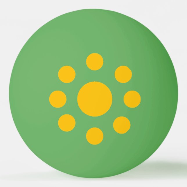 De Ping Pong Balle ping-pong  vert/jaune  New Design BRASIL (Devant)