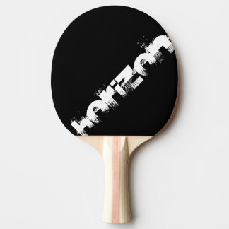 De Ping Pong raquette noire et orange à personnaliser horizon