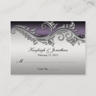 De Placement 02 Vintage Carte Place Black et Silver violet