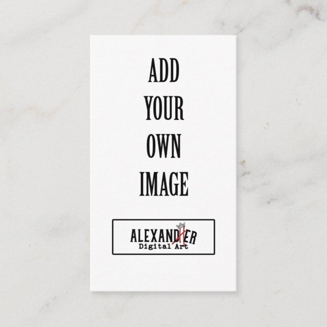 De Placement 2x3.5" Carte verticale plate pour nourriture/place (Devant)