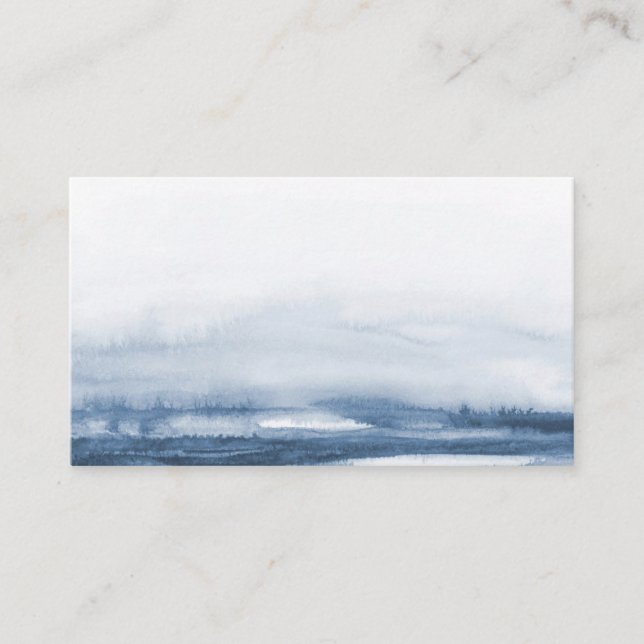 De Placement Aquarelle, Carte d'accompagnement, Simple Moderne (Devant)