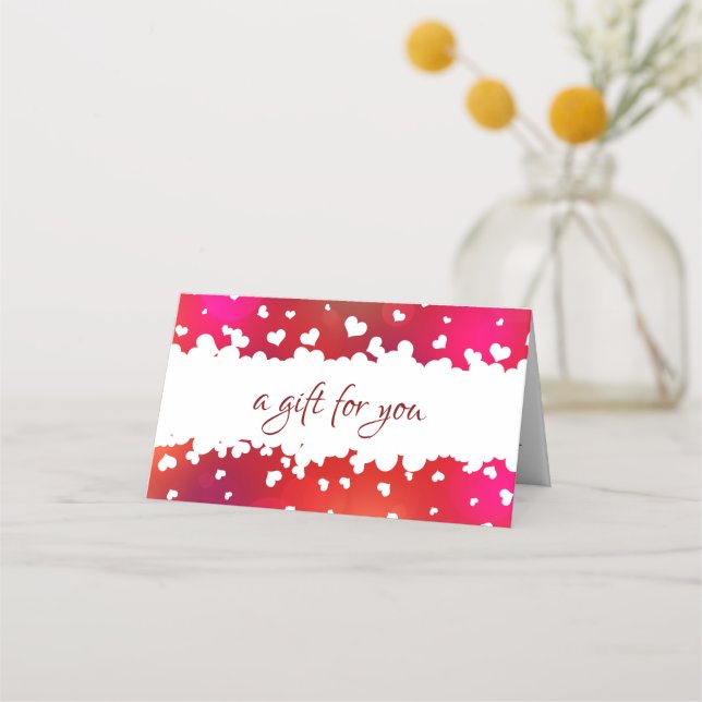 De Placement Bonne belle Valentine's Day Hearts Carte cadeau (Devant)