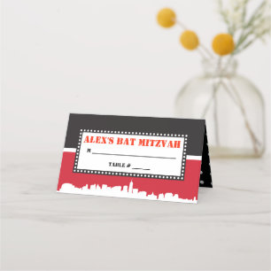 De Placement BROADWAY VIP Bar Bat mitzvah Siège Carte d'escorte