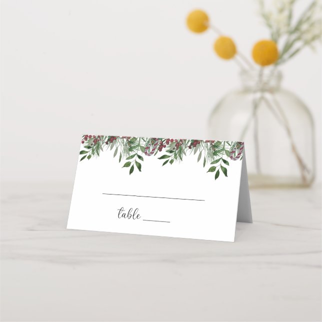 De Placement Carte à feuillage persistant (Devant)