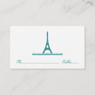De Placement Carte Chic Parisienne, Turquoise