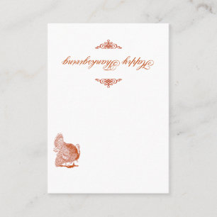 De Placement Carte classique Turquie Thanksgiving