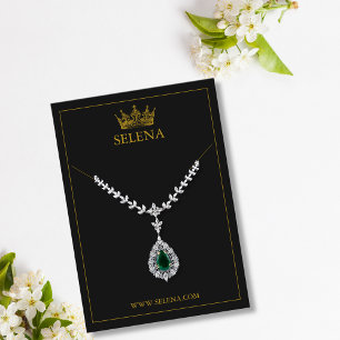 De Placement Carte d'affichage du collier Gold Crown