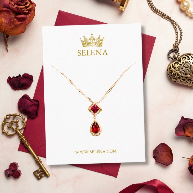 De Placement Carte d'affichage du collier Gold Crown (Créateur téléchargé)