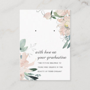 DE PLACEMENT CARTE D'AFFICHAGE FLORALE D'ÉTIQUETAGE ROSE BLANC