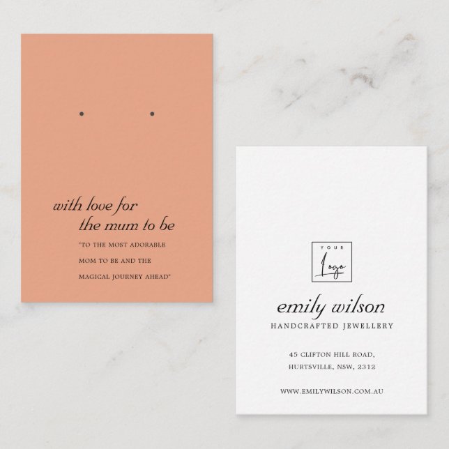 DE PLACEMENT CARTE D'AFFICHAGE TERRACOTTA MUM À OFFRIR (Devant / Derrière)