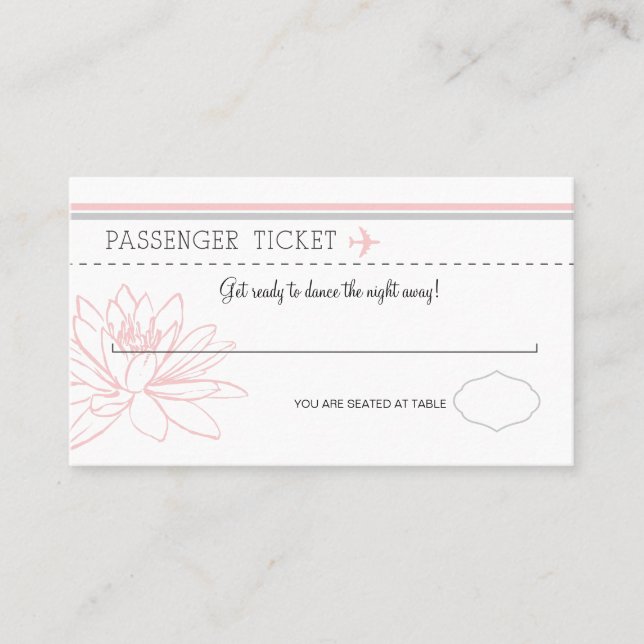 De Placement Carte d'embarquement Carte d'escorte/de siège (Devant)