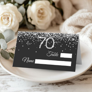De Placement Carte d'emplacement pour la fête des 70 ans Elegan