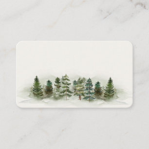 De Placement carte d'endroit forêt bois anniversaire ou baby sh