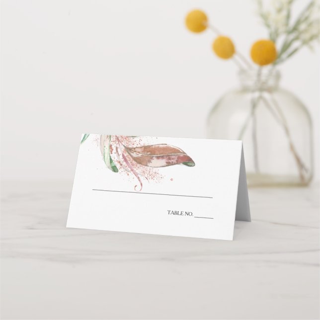 De Placement CARTE D'ESCORT | Pastel Aquarelle Foliing (Devant)