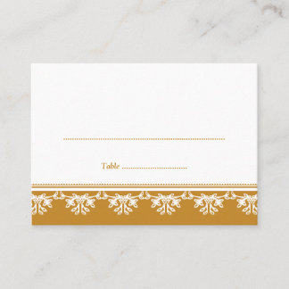 De Placement Carte d'escorte du mariage frontalier Brown filigr