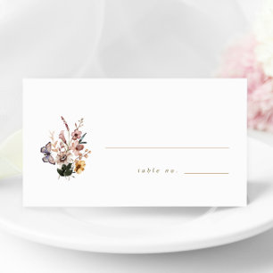 De Placement Carte d'escorte Mariage du bouquet Fleur sauvage d