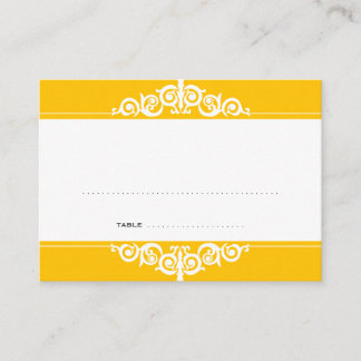 De Placement Carte d'escorte mariage marigold victorien