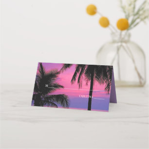 De Placement Carte d'escorte mariage Nuit tropicale exotique