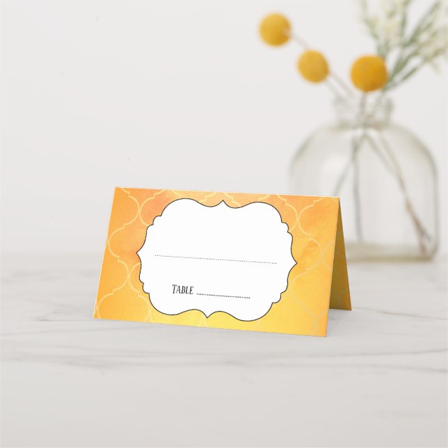 De Placement Carte d'escorte Mariage orange marocain (Devant)