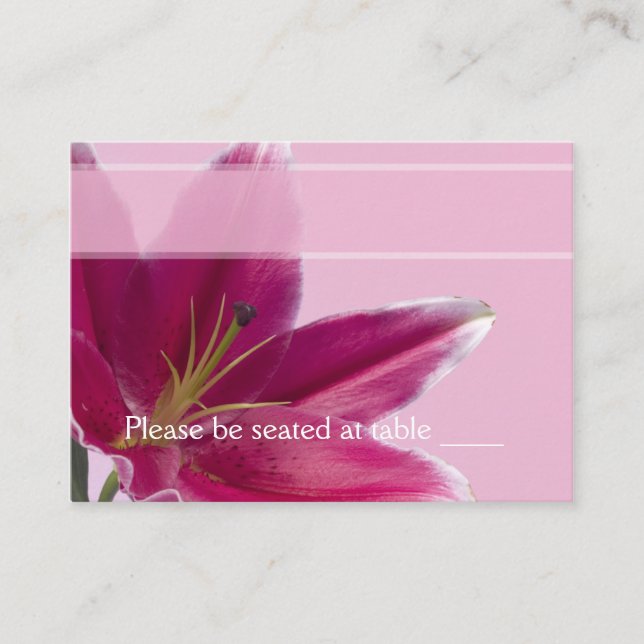 De Placement Carte d'escorte Stargazer Lily (Devant)