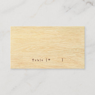 De Placement Carte d'escorte Woodgrain