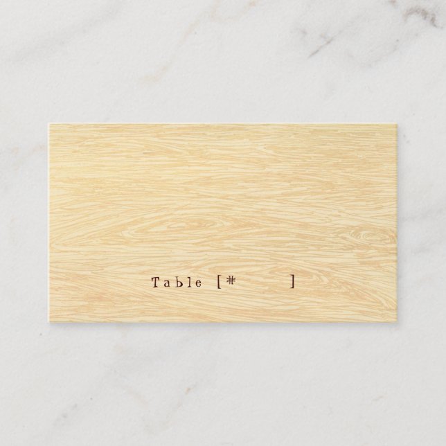 De Placement Carte d'escorte Woodgrain (Devant)