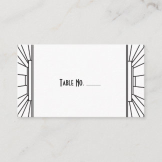 De Placement Carte Escort Invité Art Déco