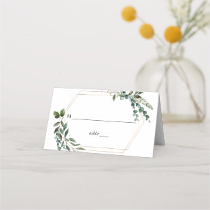 De Placement Carte feuille & Eucalyptus Gold Place