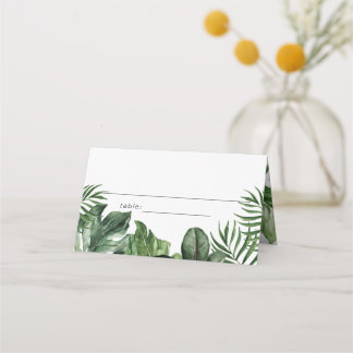 De Placement Carte feuille Tropical Tented