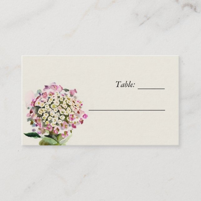 De Placement Carte fleur sauvage Floral Mariage Place (Devant)