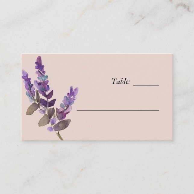 De Placement Carte fleur sauvage Floral Mariage Place (Devant)