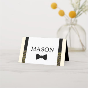 De Placement Carte Little Man, cravate Bow