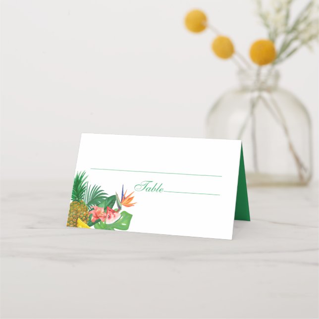 De Placement Carte Mariage à ananas tropical (Devant)