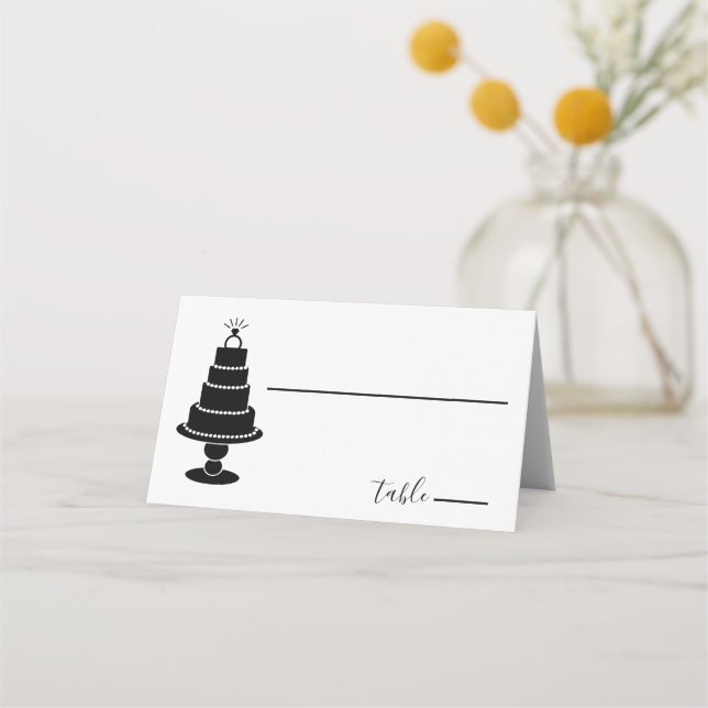 De Placement Carte mariage Cake Place (Devant)