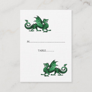De Placement Carte Mariage Dragon Vert